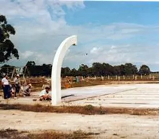 Construcción del Polideportivo Municipal (Año 1971 aprox.)