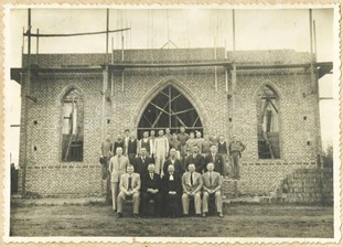 Templo durante su construcción